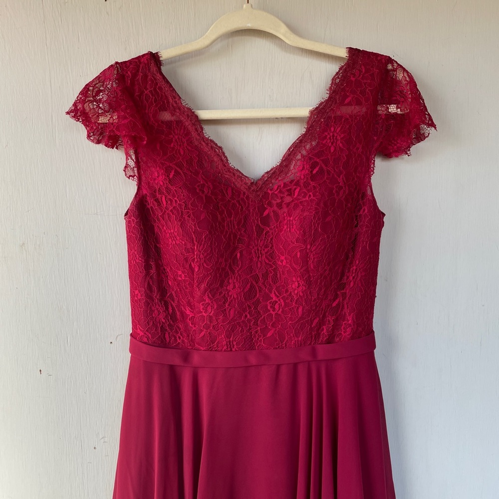 Azazie Burgundy Bridesmaid Dress